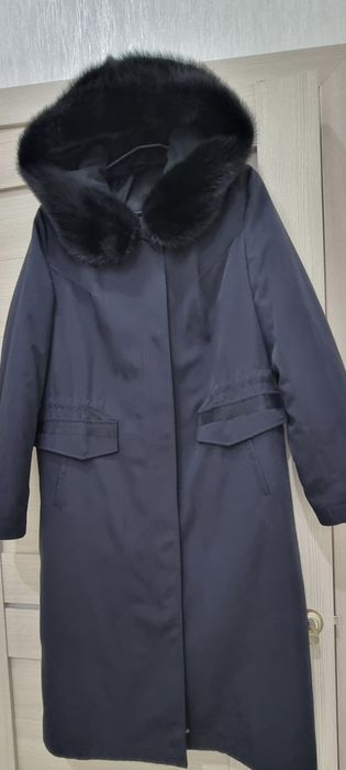 Пальто парка с норкой