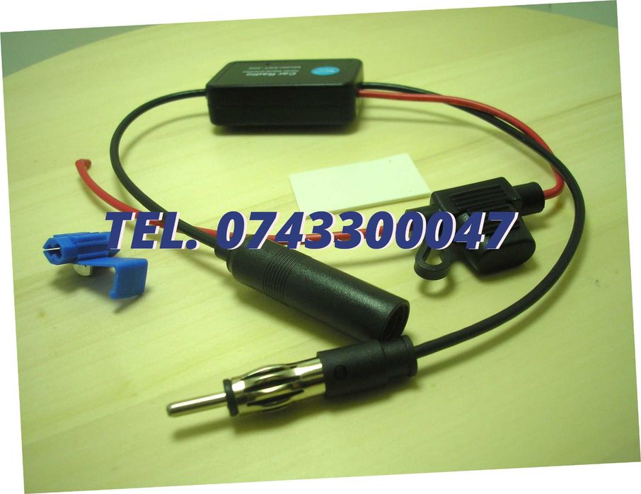 Amplificator Semnal Antena Radio Auto Fm 12v