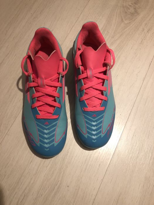 Ghete de fotbal adidas F50 League Messi FG/MG Junior - Mentă