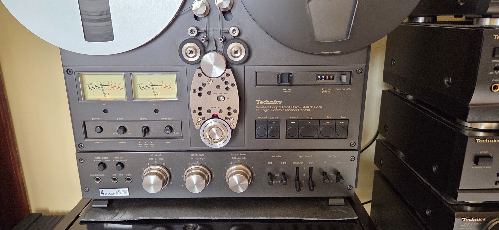Magnetofon Technics rs 1506 4 track  in stare ff buna.