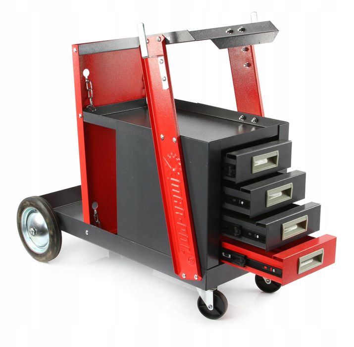 Количка за заваръчни апарати с 4 чекмеджета