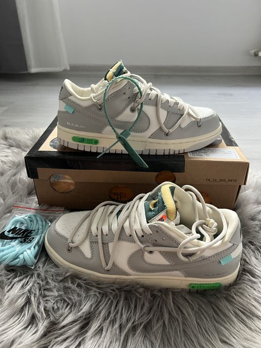 Nike Dunk Low x Off White Sail/Neutral Gray