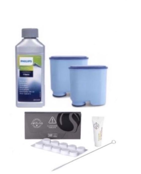 Set curatare aparat de catea, Phillips,plastic, Cu accesori, Gri