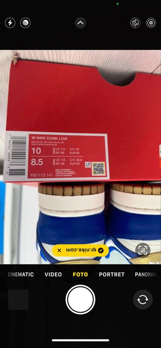 Vand nike dunk sail gold