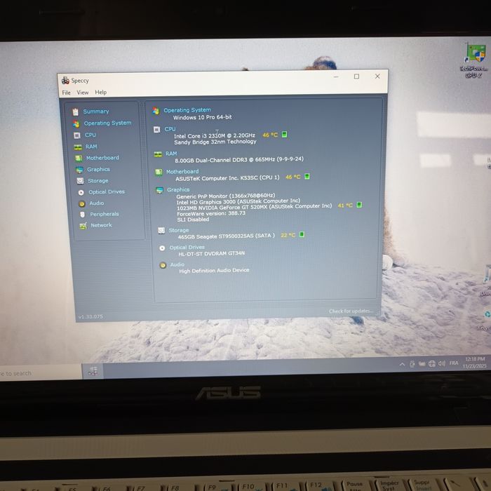 Laptop Asus K53SC , i3-2330M , 8 GB  , video GT 520MX