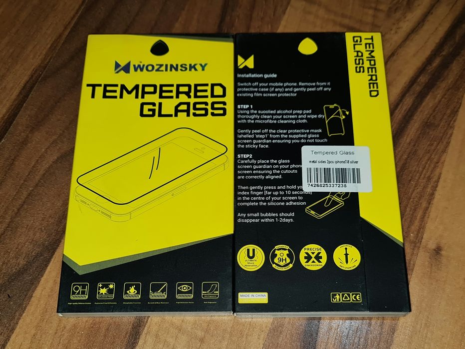 Folie sticla set fata spate originala WZK iPhone 7 8 SE 2020 SE 2022