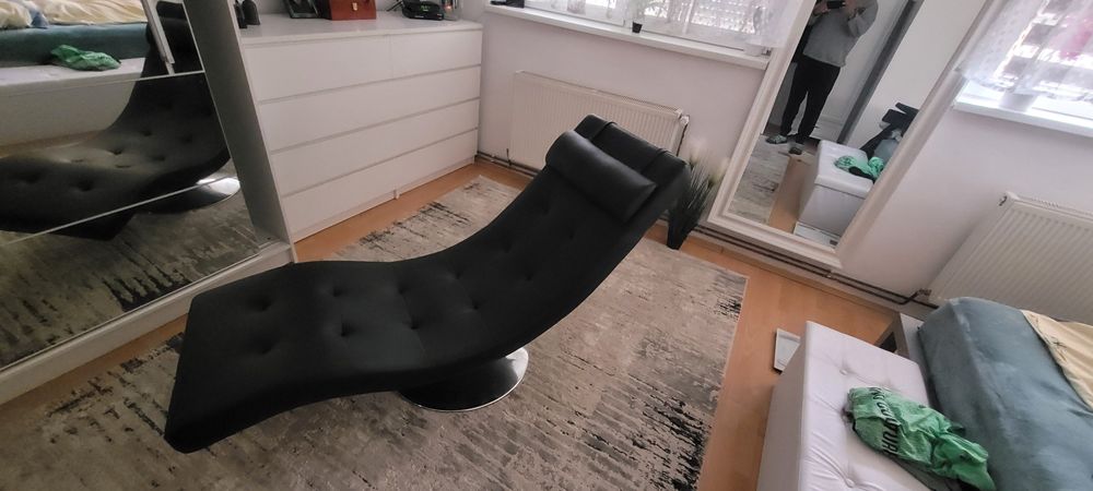 Fotoliu rotativ de relaxare cu saltea de masaj