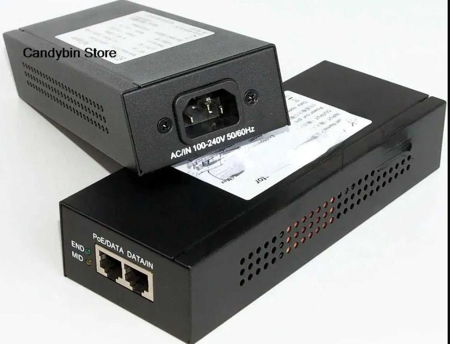 Hikvision LAS30-57CN-RJ45 Single Port POE Midspan, 30W
