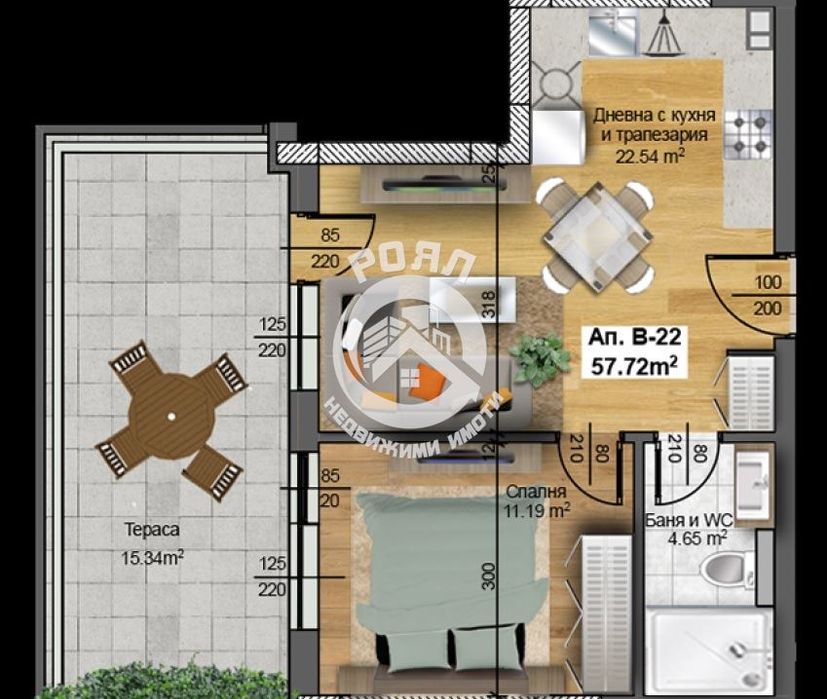 Продава се Двустаен апартамент в Пловдив, Христо Смирненски - 73 кв.м за 1023 €/кв.м - Снимка #1