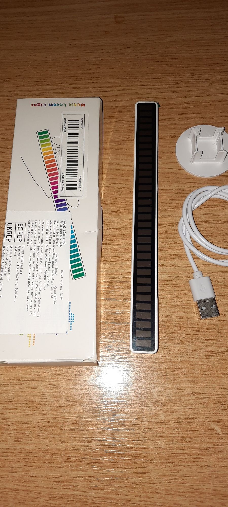 Lumină led rgb dinamic microfon incorporat