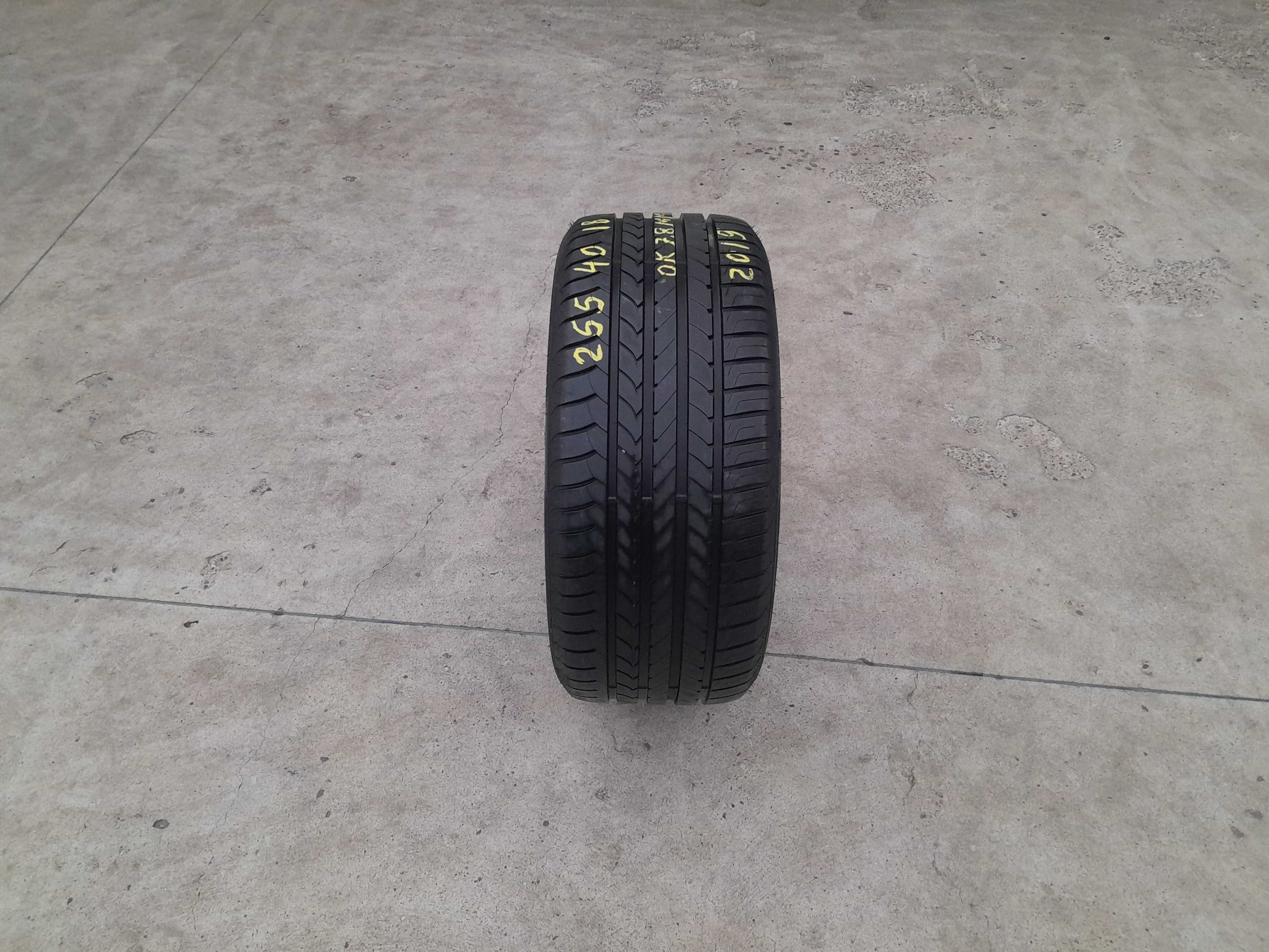 O anvelopa de vara 255 40 18 goodyear EfficientGrip run flat 7,8 mm