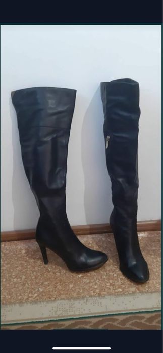 Сапоги натуральная  кожа