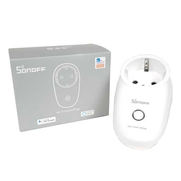 WiFi смарт контакт Sonoff S26 r2 - 16A/4000w - Ewelink