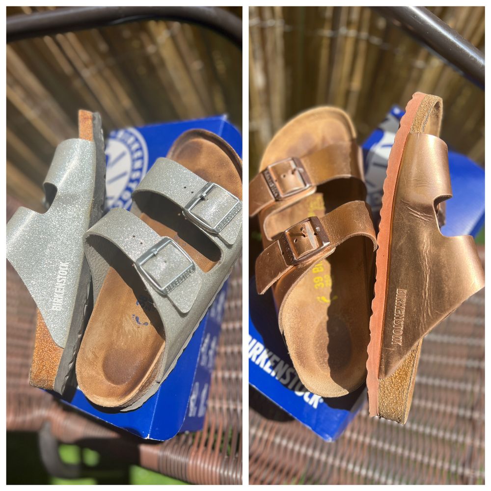 Birkenstock Arizona Rosegold & Silver, EU 39/38
