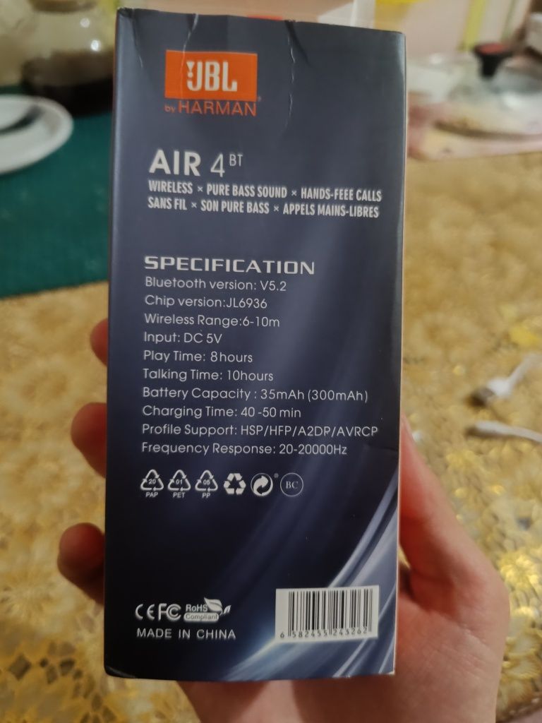 Наушники JBL AIR 4 BT