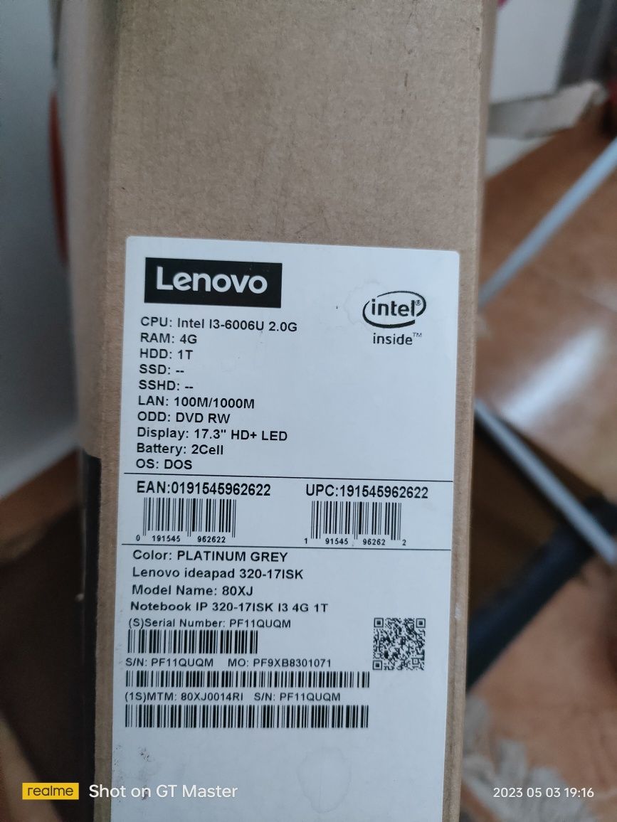 Lenovo IdeaPad 320-17ISK  - Intel Core i3 6006U / 2 GHz - Windows 10