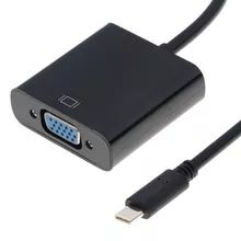 Преходник (адаптер) USB Type-C (USB 3.1) към VGA + Гаранция