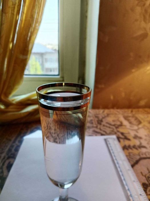 Продаются винтажные бокалы/фужеры с позолотой, СССР