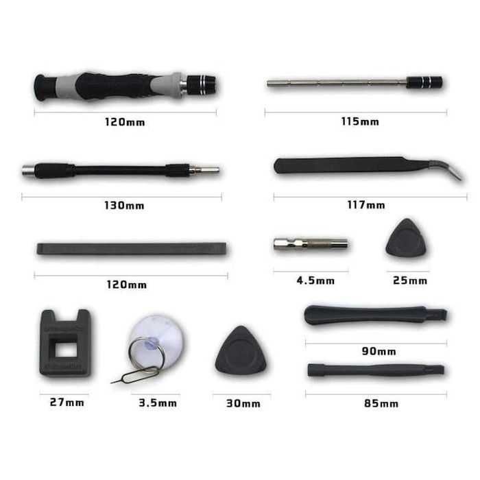 Set surubelnite de precizie pentru reparatii electronice, 115 buc,nou