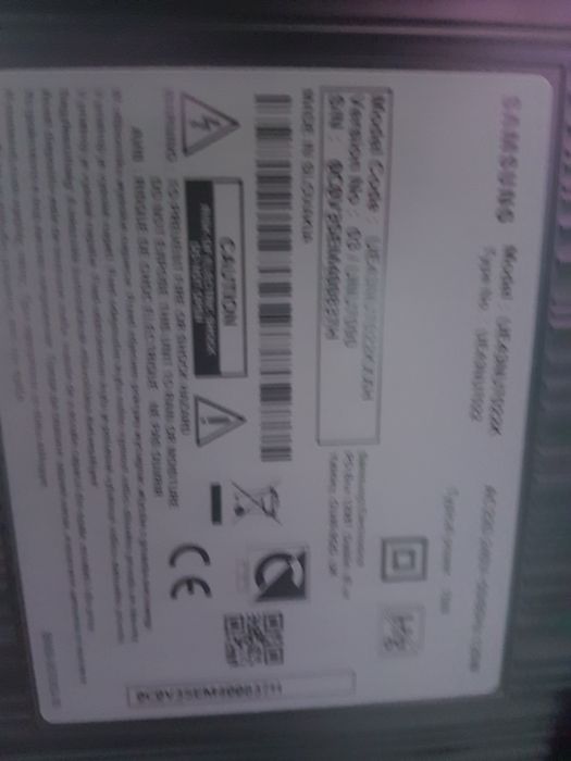 Tv led smart 4k Samsung 109 cm