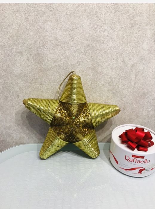 Звезда ноаогодняя для украшения интерьера