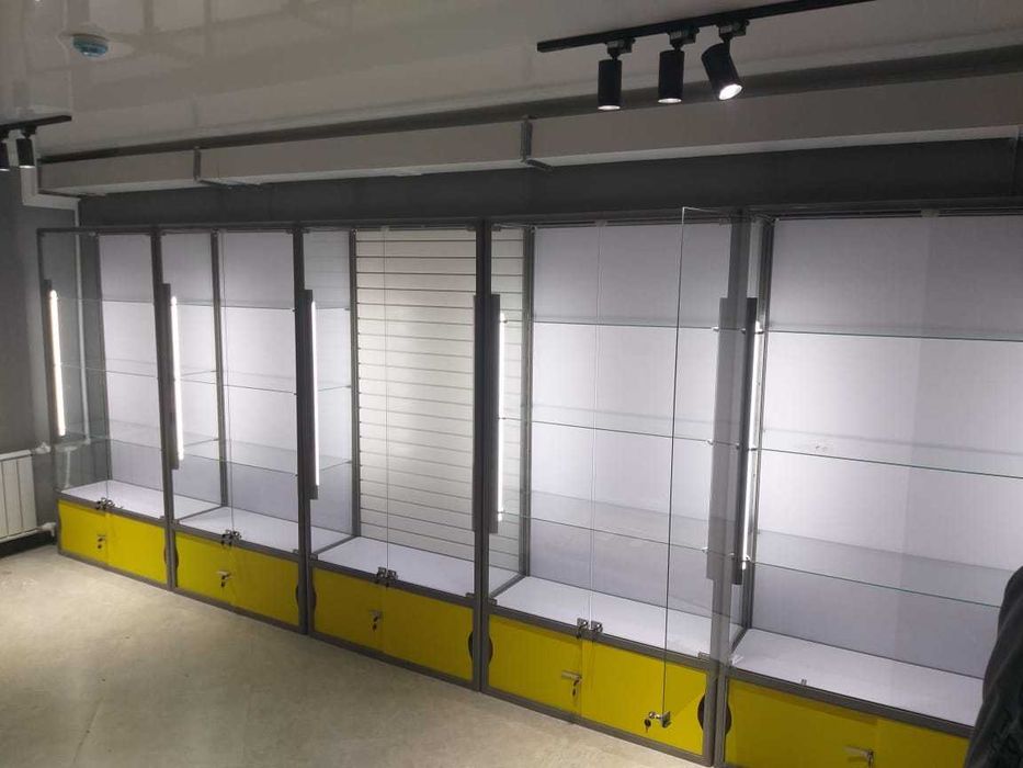 Прилавок витрина, стеклянная, metal oynaly vitrina va prilavkalar