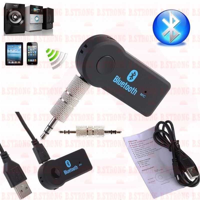 Auxiliar bluetooth cu mufa jack 3.5mm pentru sisteme audio, casetofon