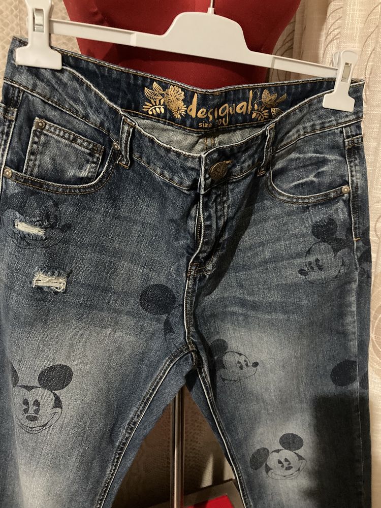 Blugi Desigual Exotic Jeans Disney Mickey marime 30