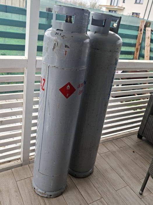 Butelie gaz 84 L x 2 plus regulator dublu