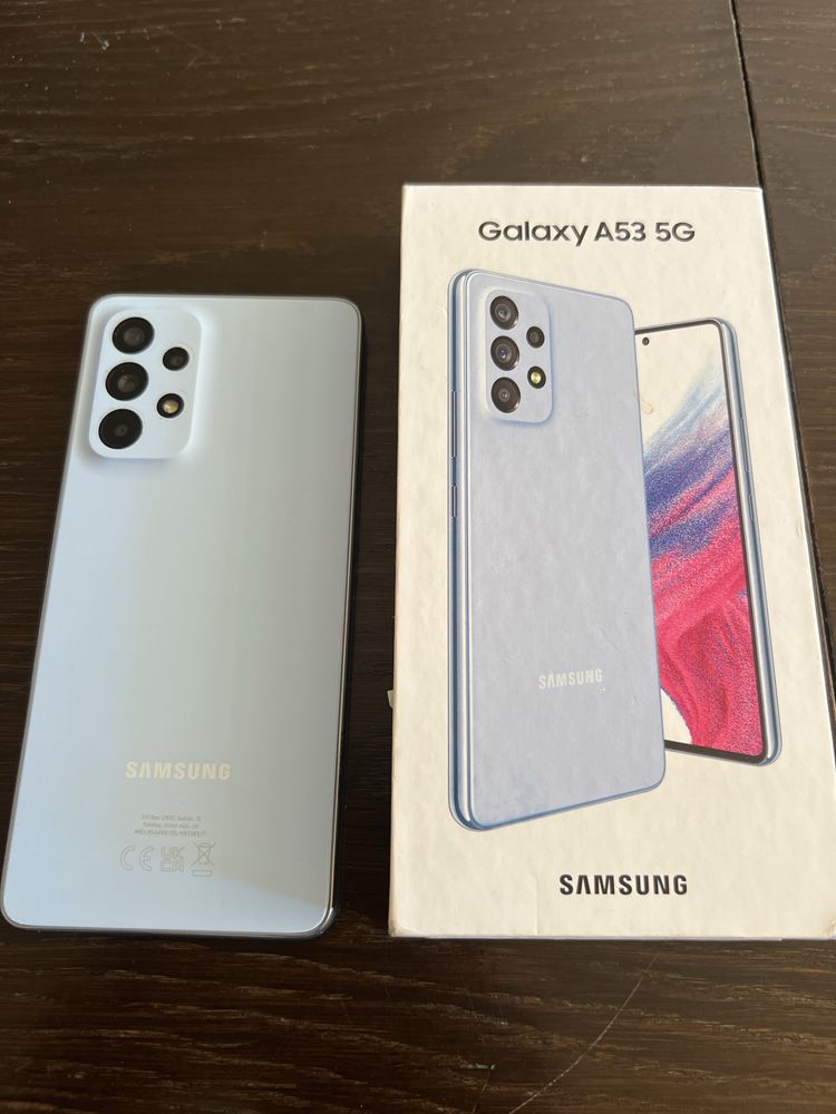SamsungA53 5G Телефона е като нов, без никакви драскотини.128G памет.