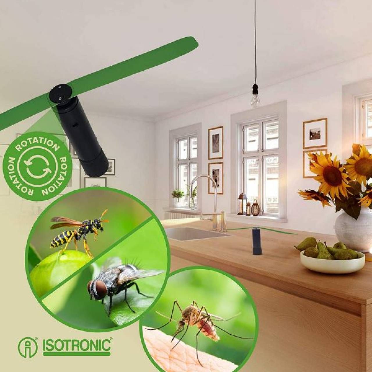 Aparat pentru combaterea insectelor Isotronic Fly Fan