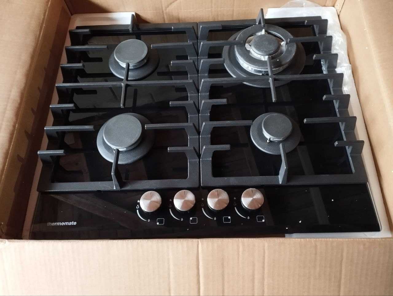 Стъклен газов котлон Thermomate GHBG604 4 зони