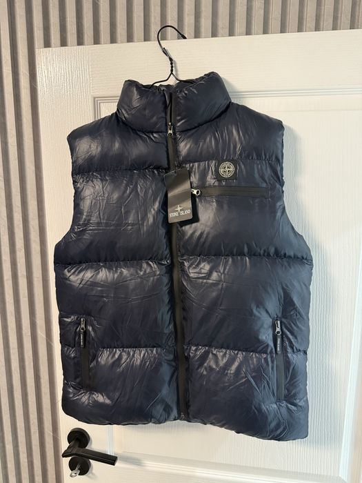 Мъжки елек Stone Island тъмно син