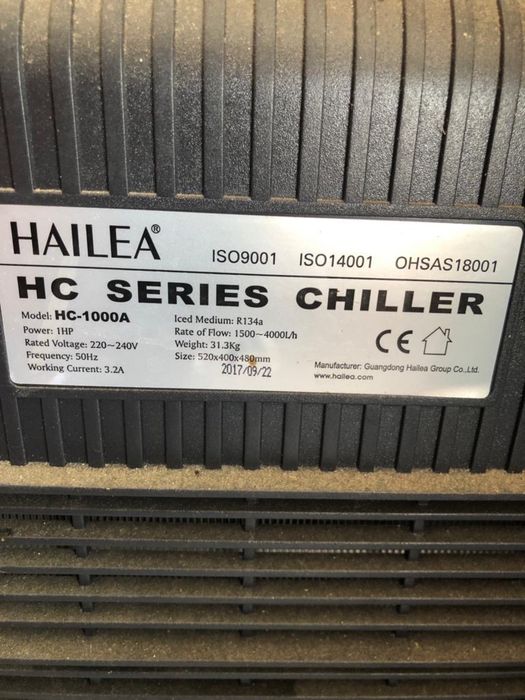 Acvariu din inox + chiller racire apa + filtru curatare apa