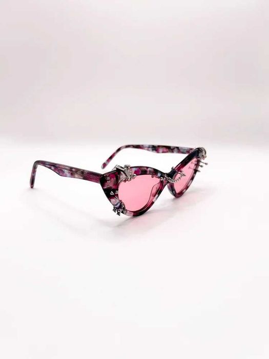 Ochelari de soare piercing Arcus Paris CASSIOPEIA SAKURA Handmade