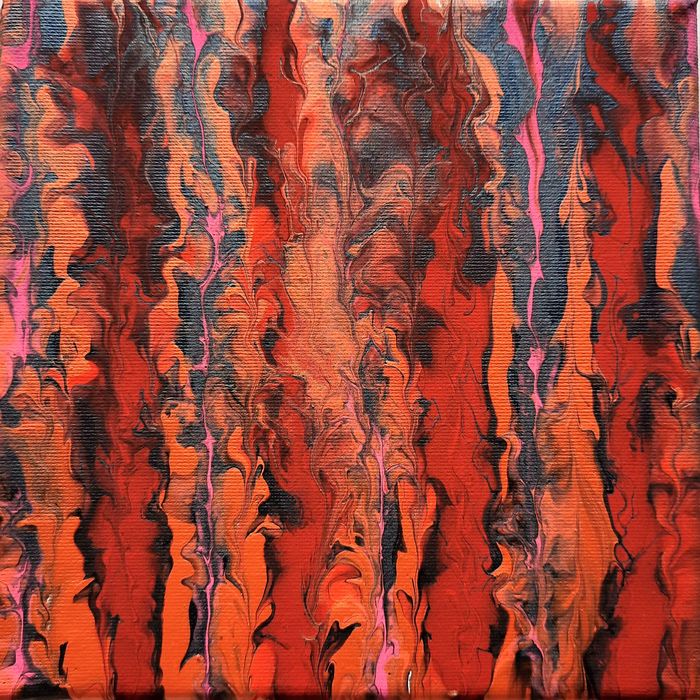 Artă fluidă în unicate cu /fără pictura aplicată