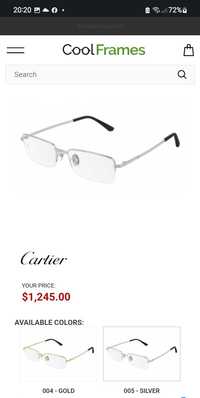 Rame ochelari de vedere Cartier din titanium