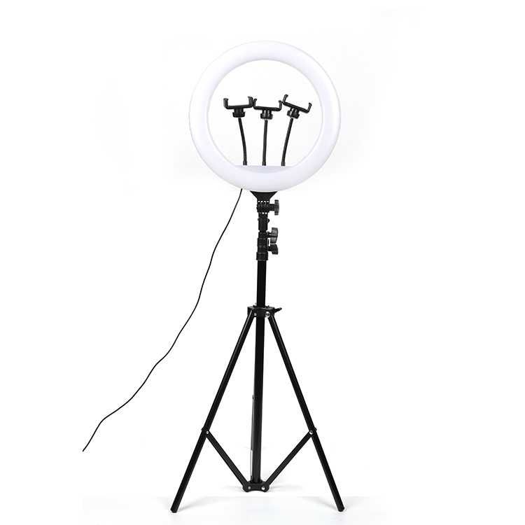 Ring Light 46cm, Lampa circulara LED pt-vlog, tik-tok, makeup