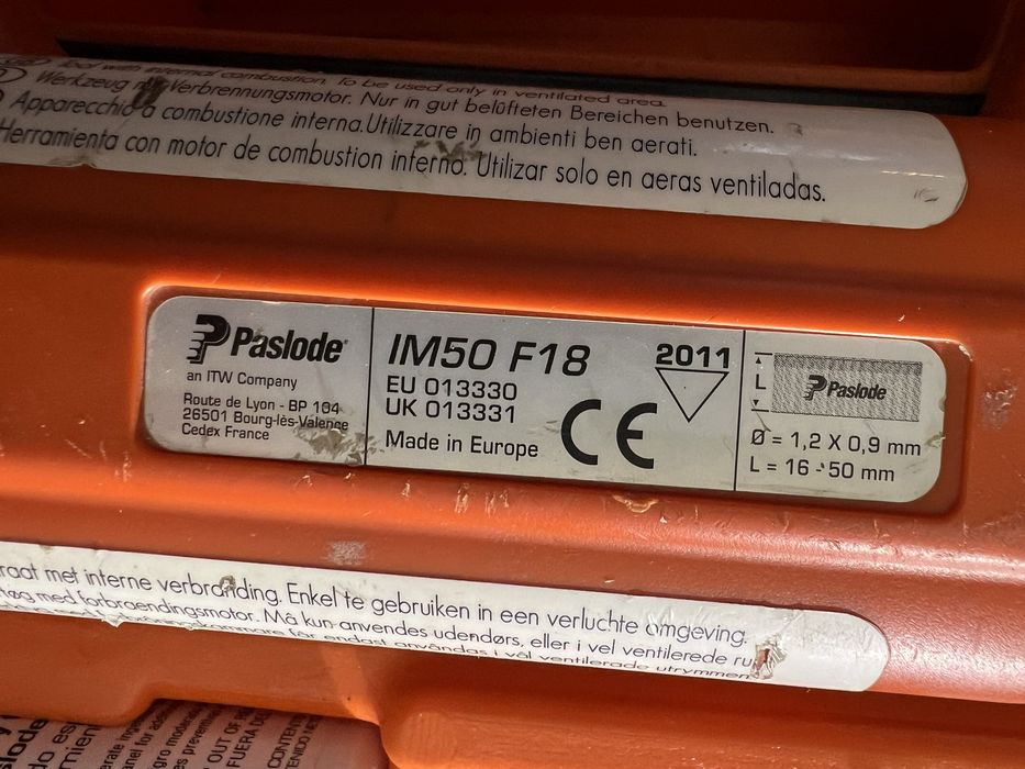 Pistol de bătut cuie Paslode IM50 F18