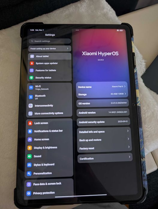 Tableta Xiaomi Pad 6, Qualcomm Snapdragon 870, 11",6GB RAM,128GB Flash