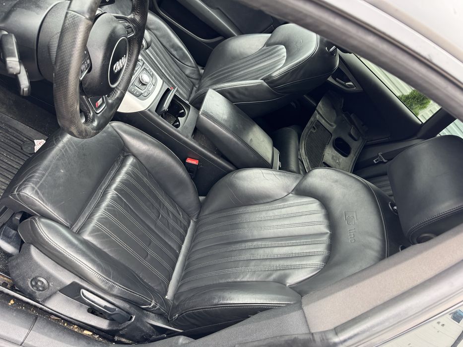 Interior s line audi a7 a6 c7 negru plafon scaune bancheta