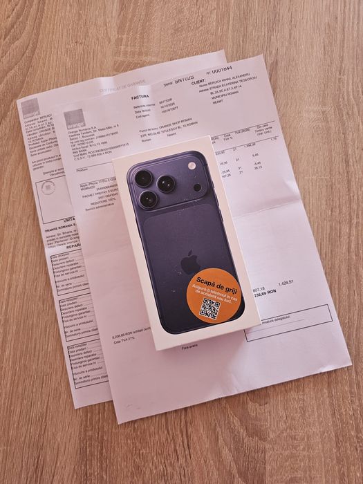 iPhone 17 Pro 512GB factură Garanție 2 ani