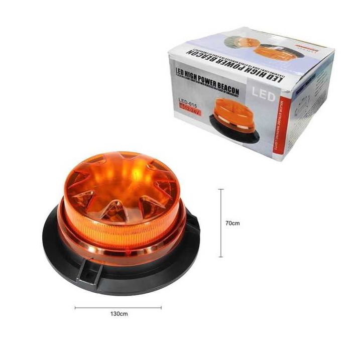 Аварийна LED Сигнална лампа-маяк 12/24V с МАГНИТ.