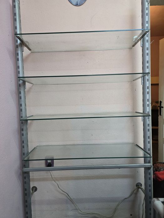 Спешно 4×стъклени рафтове/стелажи за оборудване на магазини