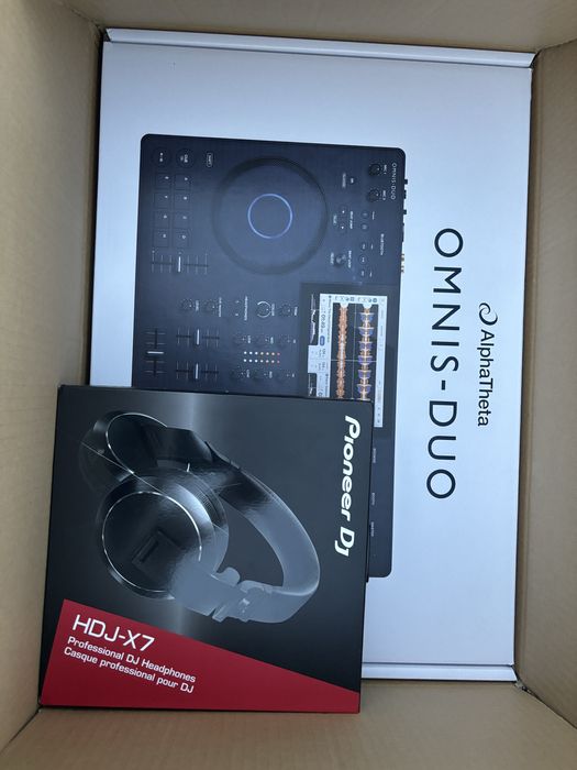 Consola DJ AlphaTheta OMNIS-DUO + casti PIONEER