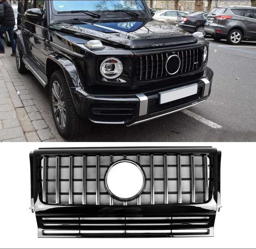 Хром/черна решетка тип GTR дизайн W464 за Mercedes G класа W463