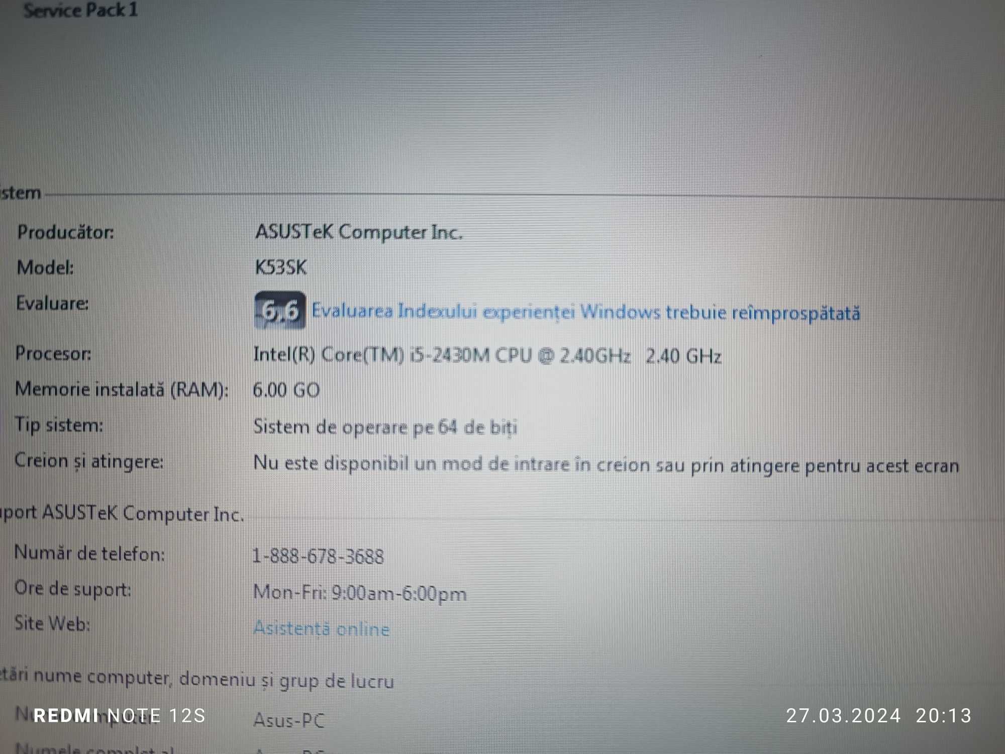 Laptop  ASUS  i 5+SSD