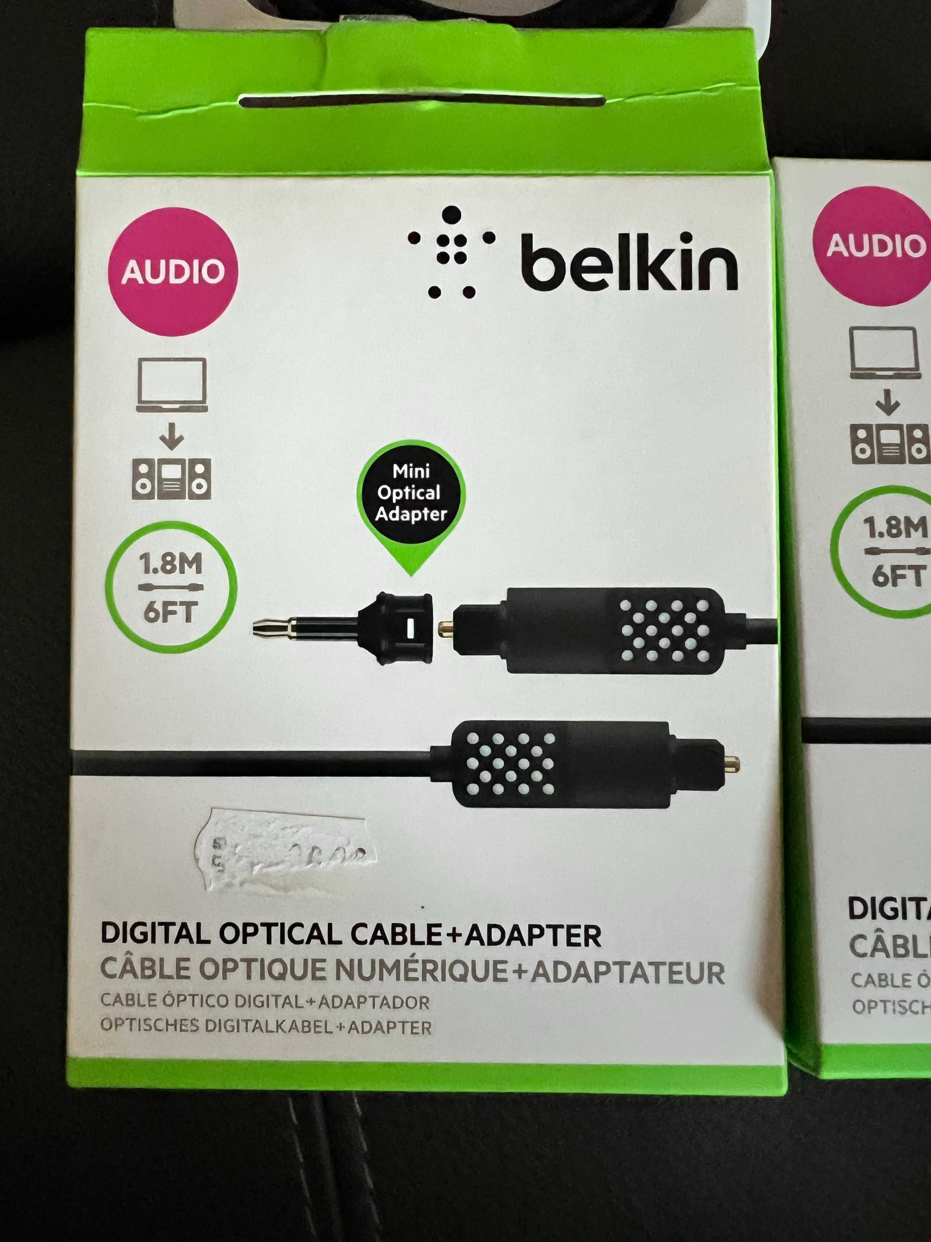 Дигитален оптичен кабел и адаптор Belkin