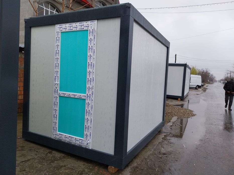 Vand container modular vitrina birou, si cu geam culisant