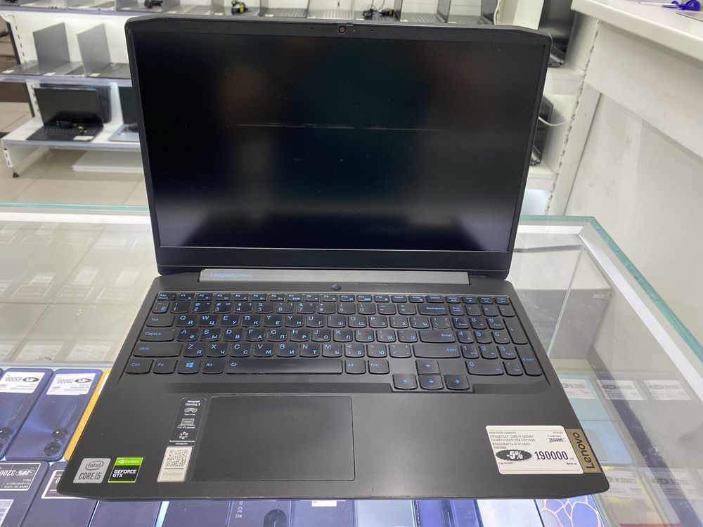 Ноутбук Lenovo core i5 10300H ОЗУ 16gb ssd 512gb Gtx 1650Ti